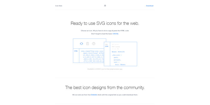 Ready to use SVG icons for the web