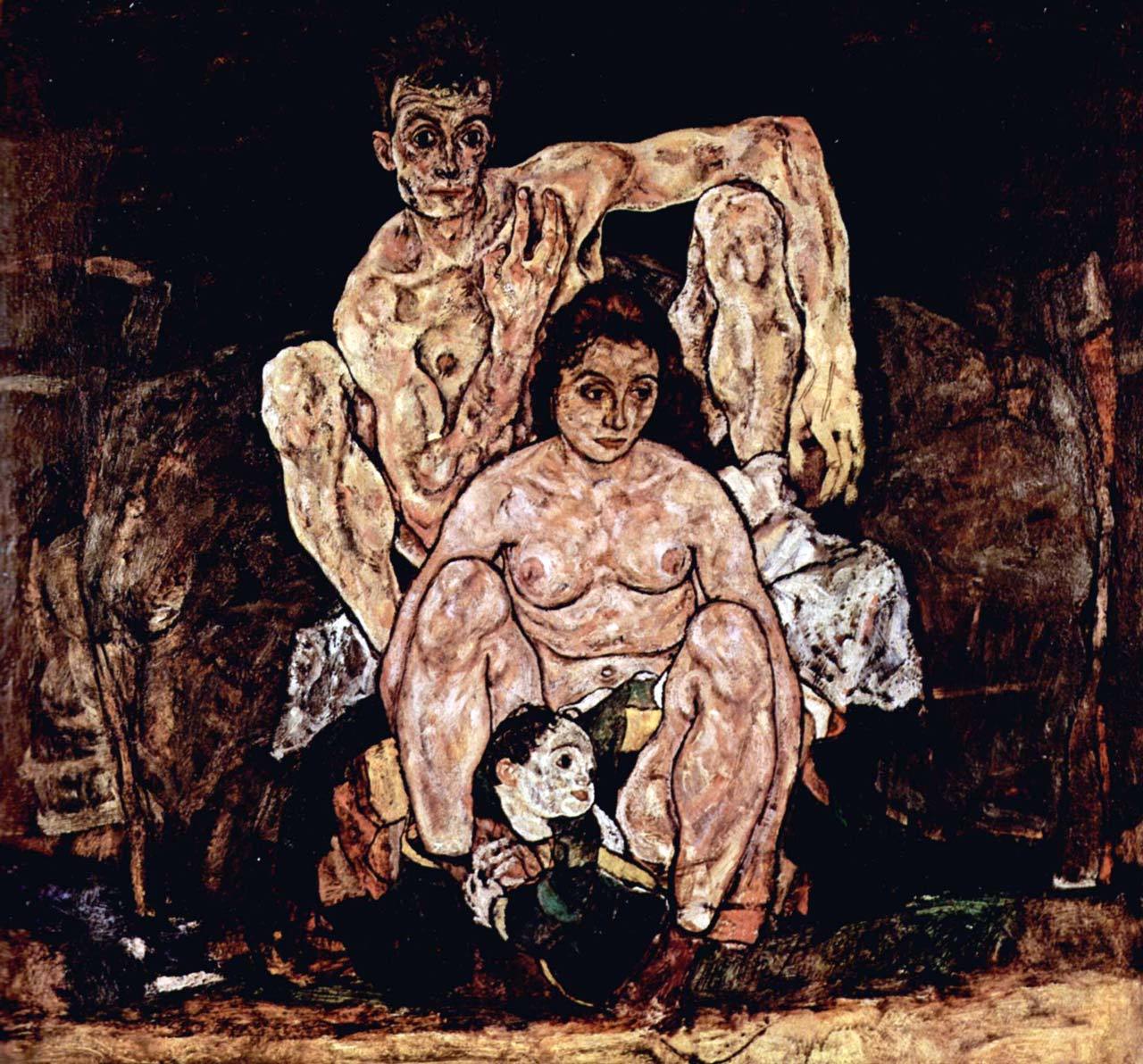 Egon Schiele - The Family (1918)