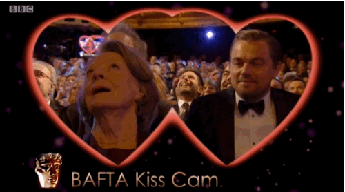 Leonardo DiCaprio took Dame Maggie Smith by delighted surprise.
