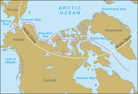 The Northwest Passage. Image credit: geology.com