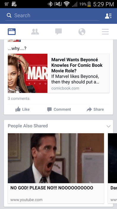 Facebook suggestion no god beyonce marvel character