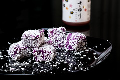 Purple Sweet Potato Sake Rice Cake