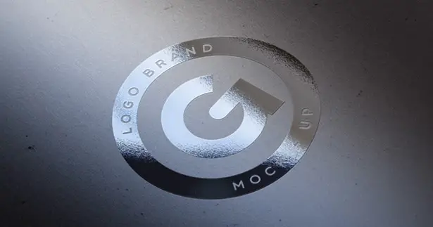 Silver-Foil-Logo-Mock-Up-Template Free PSD Resouces