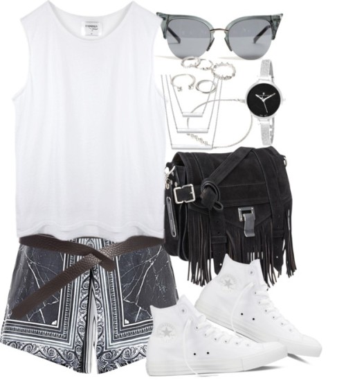 Untitled #3546 by amylal featuring a white tankWhite tank, 63...
