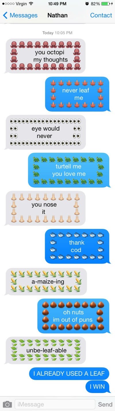 win pun texts this-conversation-is-making-me-feel-emojians