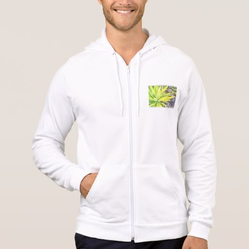 A beautiful fern hooded pullover