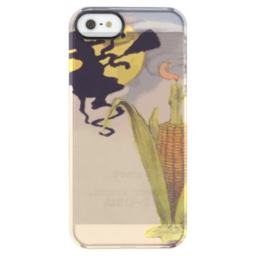Flying Witch Full Moon Corn Cob Candle Uncommon Clearly™ Deflector iPhone 5 Case