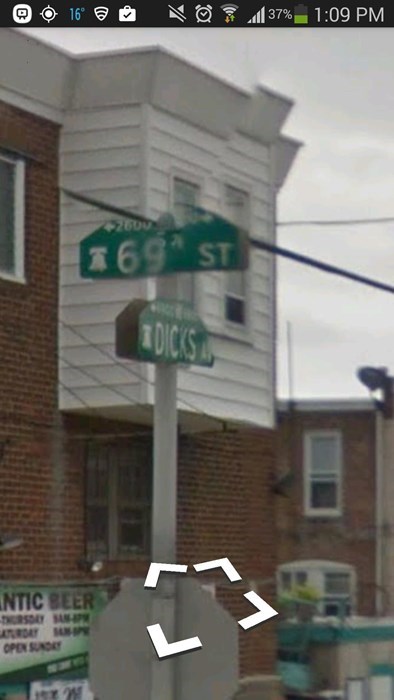 the corner of 69 and dicks