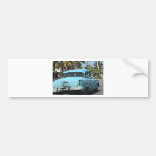 Cuba car car bumper sticker