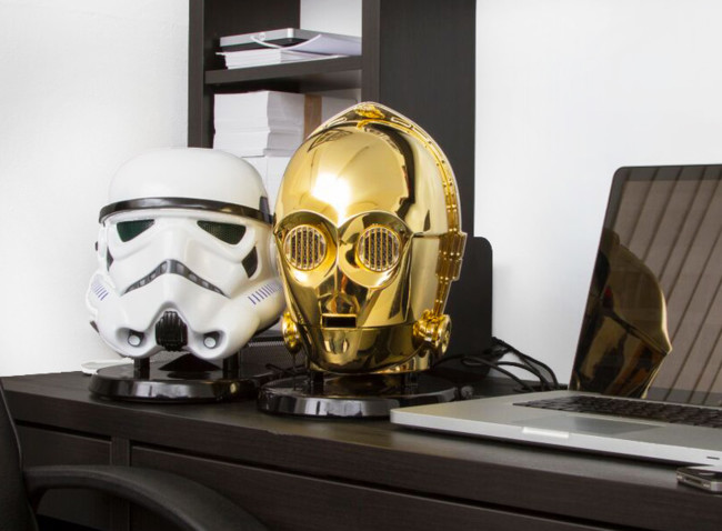 Star Wars Audio System Gold Plated C3po Stormtrooper Heads