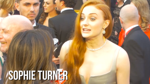 Sophie Turner couldn't wait to give the filter a go...