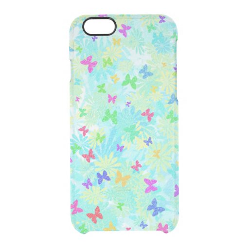 Colorful Butterflies And Daisies Uncommon Clearly™ Deflector iPhone 6 Case