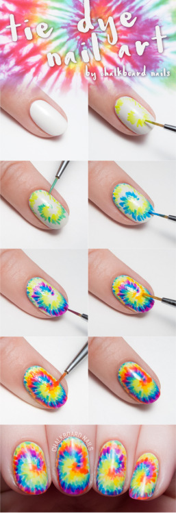 Tie dye your tips with this sneak peek into Pretty Hands and...