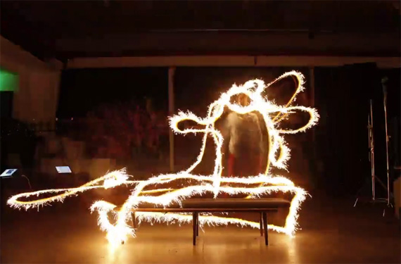 light painting bullet time