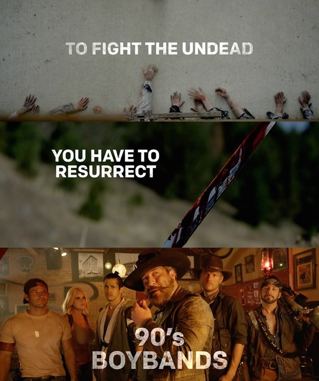 movies trailers video Members of Your Favorite 90s Boy Bands Are Uniting to Make a Zombie Fighting Western