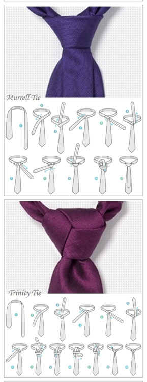 How to tie the Murrell and Trinity tie knotsVia