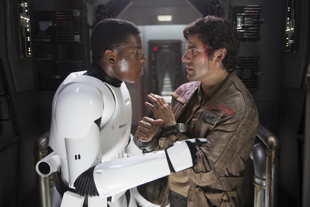 John Boyega auditioned with Finn's first conversation with Poe multiple times before he got the role.