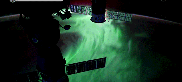 Incredible Views of the Aurora Borealis from Space Makes the Earth Look Like an Alien Planet