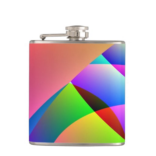 Colorful Abstract Jacobs Ladder Flasks