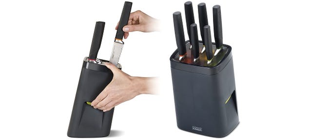 A Locking Knife Block Keeps Your Blades Inaccessible to Kids
