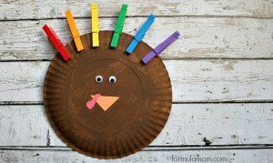 Rainbow-Paper-Plate-Turkey-Craft-300x179