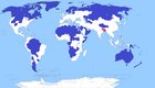 Only 5% of the entire world's population lives in the blue shaded regions. For comparison, another 5% lives in the red shaded area. [4500x2583]