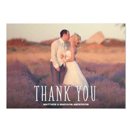 Cutest Thanks | Wedding Thank You Photo Card