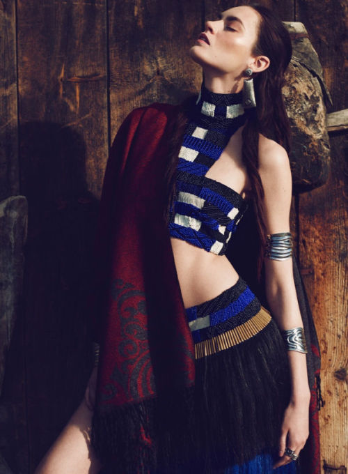 Tribal Fashion in Vogue Turkey May 2014