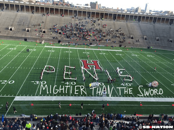 Did the Harvard Marching Band Just Spell Penis on the Field?