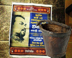 Weerawansa’s pulp bucket at Pliyandala Police