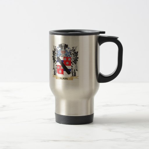 Alman Coat of Arms - Family Crest 15 Oz Stainless Steel Travel Mug