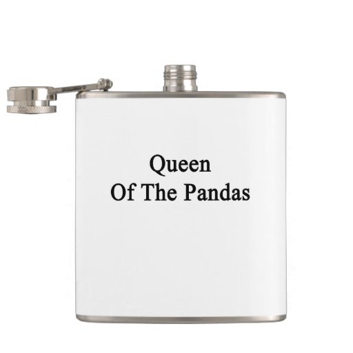 Queen Of The Pandas Flask