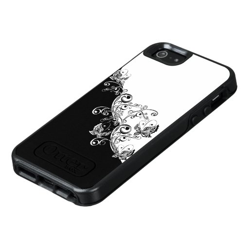 Black and White Butterfly OtterBox iPhone SE Case