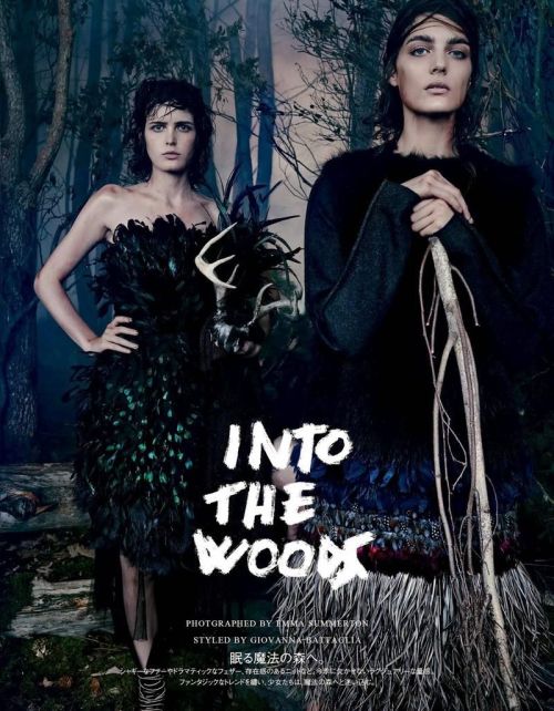 highfashionhautecouture: “Into the Woods” Vogue Japan August...
