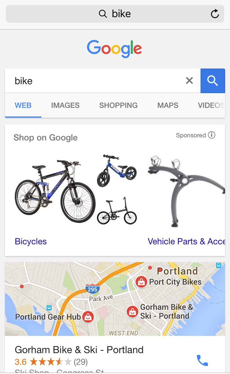 google shopping by categories bike