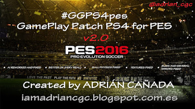 GamePlay Patch PS4 for PES 2016