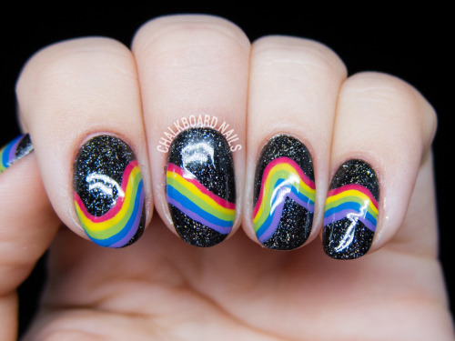 Galactic rainbow inspired by theillustratednail