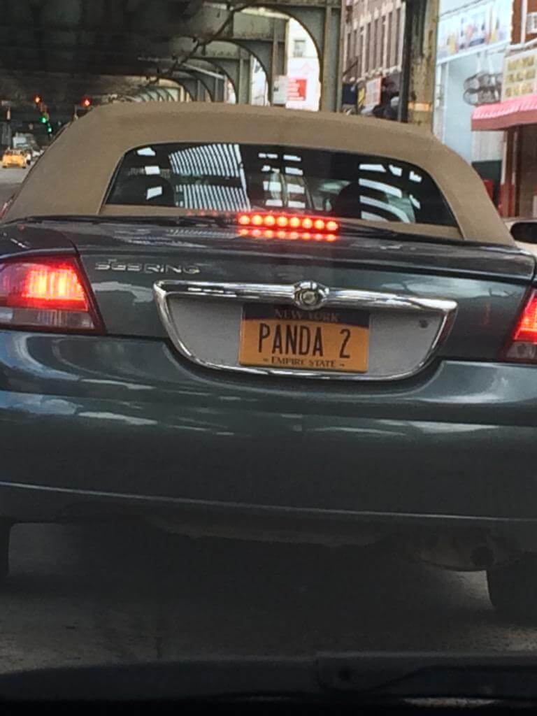 Google Panda License Plate