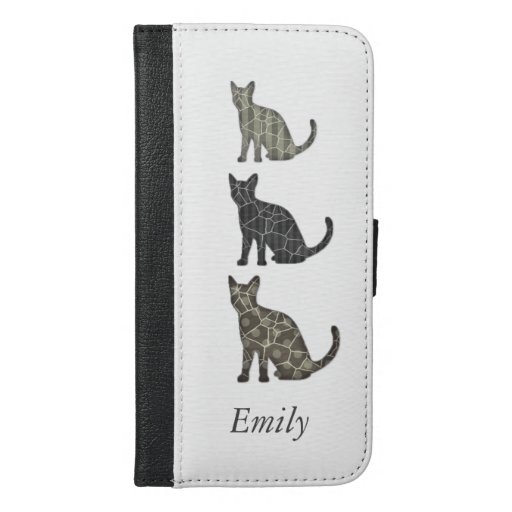 Abstract Cute trendy girly modern monogam cats