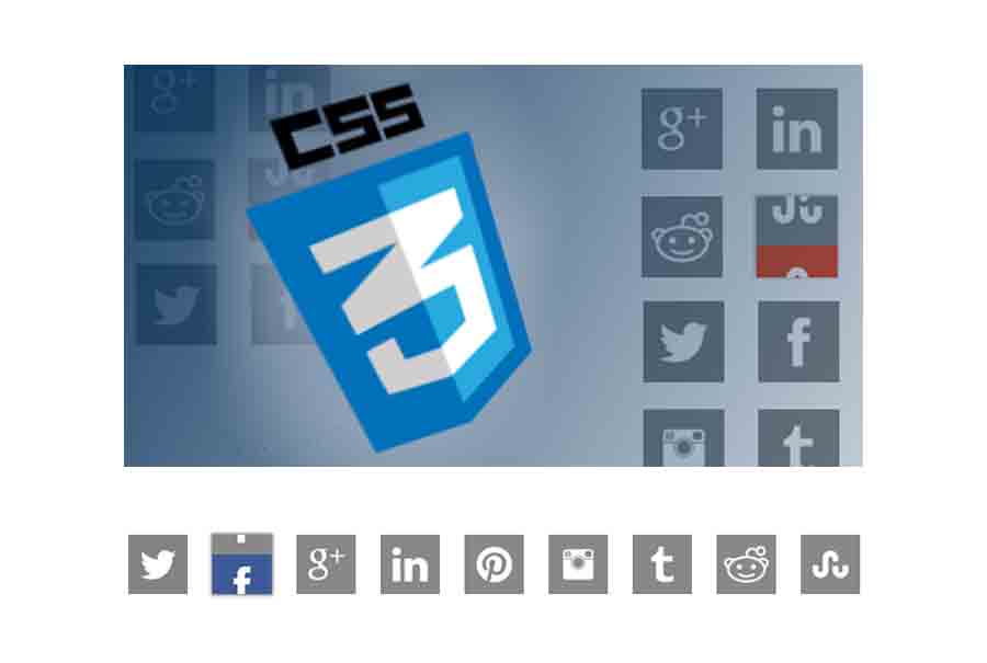 CSS3-Rollover-Social-Media-Icons