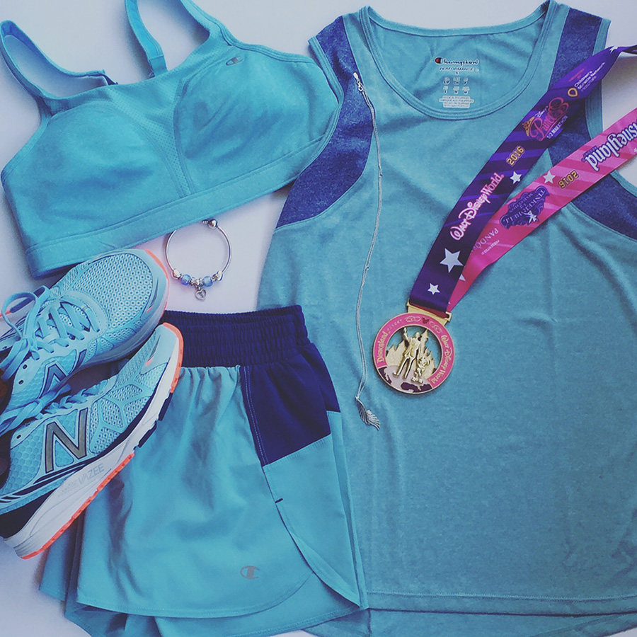 Wendy Darling Inspired Blue Outift at the runDisney Tinker Bell Half Marathon
