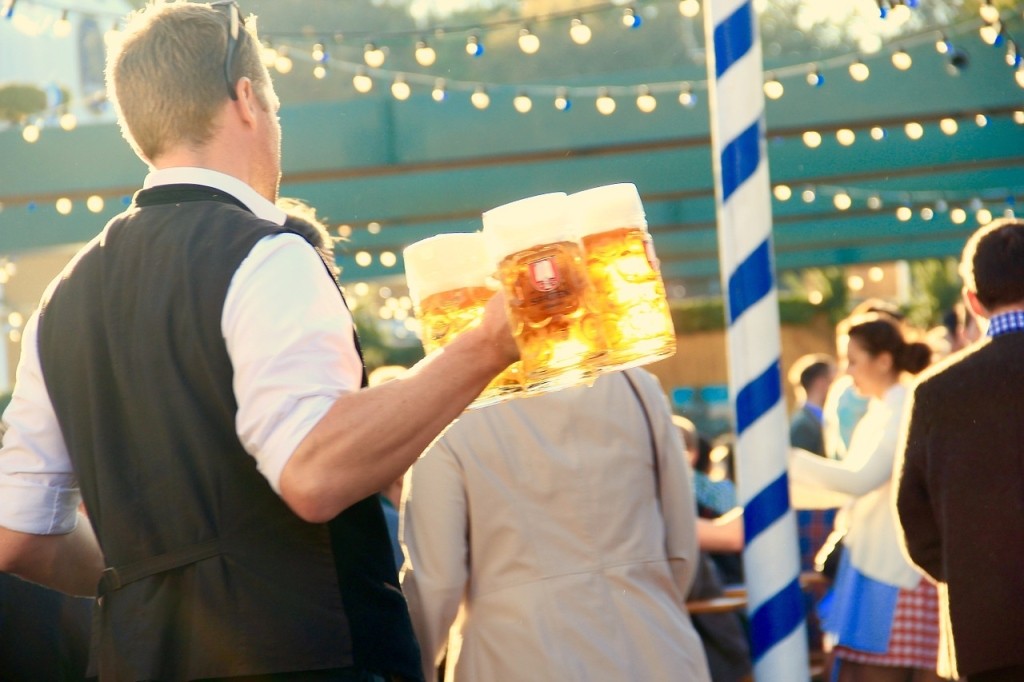Waiter with Beer at Oktoberfest