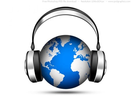PSD-world-music-icon,-globe-with-headphones