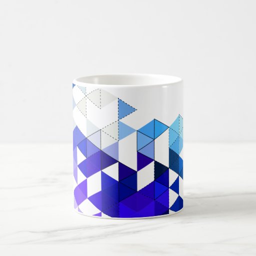 Abstract triangle classic white coffee mug