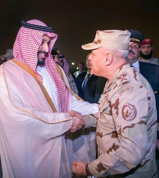  وزير الدفاع السعودي خلال استقباله للفريق اول صدقى صبحى -اليوم السابع -4 -2015