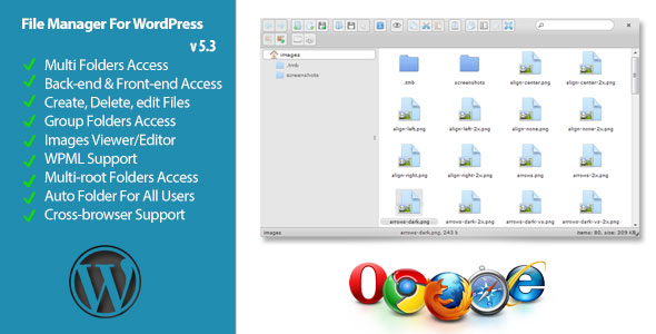 Download- File Manager Plugin For WordPress v5.5 – Free Download