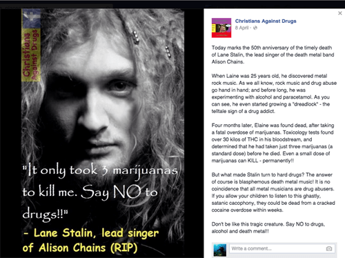 Music,drugs,alice in chains,satire,wrong,failbook,g rated