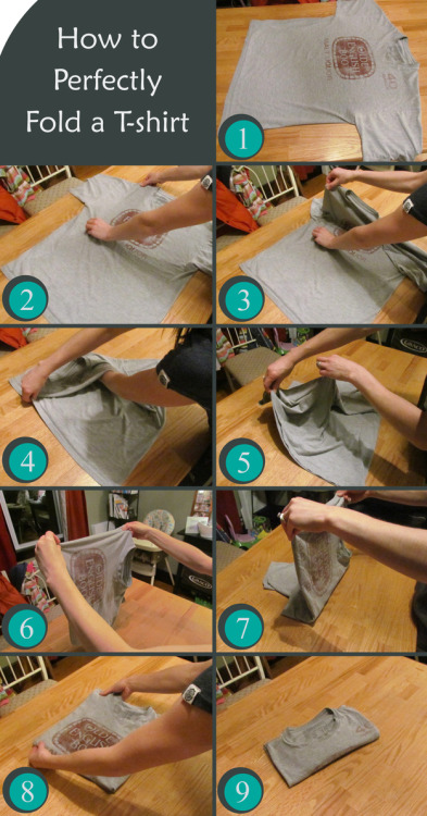 How to perfectly fold a t-shirtVia