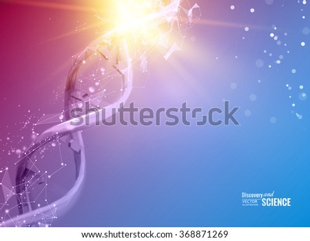 Scince illustration of a DNA molecule.