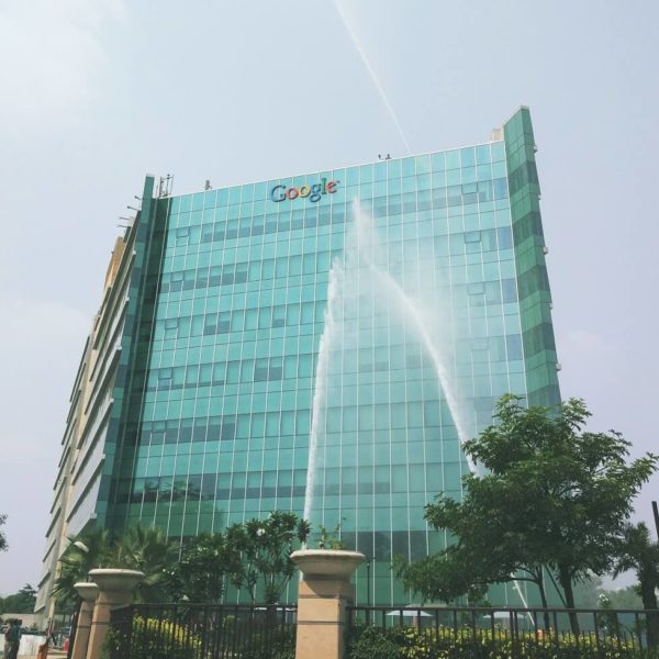 Google India Office Building Gets A Hose Down